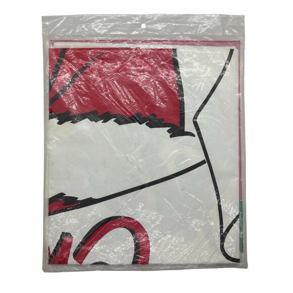 Vintage Santa Door Panel Weatherproof Plastic 36" x 80" Covers Entire Door Chris - Picture 2 of 2